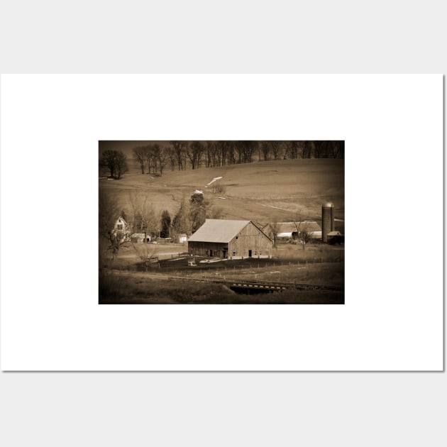 Farm In The Valley Wall Art by KirtTisdale